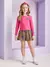 Conjunto Infantil Blusa Manga Longa Saia Estampada - Momi H5366 - comprar online