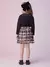 Conjunto Infantil Blusa Gola Manga Curta e Saia Tule Xadrez - Animê - P5674 - Looks Babilice