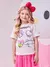 Blusa Infantil Bege da Hello Kitty e Amigos- HELLO KITTY 6748 na internet