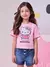 Blusa Infantil Rosa da Hello Kitty com Strass- HELLO KITTY - J6743 - comprar online