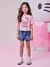 Blusa Infantil Rosa da Hello Kitty com Strass- HELLO KITTY - J6743 na internet