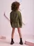 Jaqueta Infantil Bomber Veludo Cotelê Verde Musgo- Momi - H5668 - loja online
