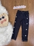 Calça Infantil Legging Black Estrelas Laterais - CINTI 12057