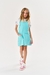 Jardineira Infantil Rosa+ Blusa de Mangas Curtas com Estampa - CINTI 12095 - comprar online