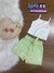 Conjunto Infantil Blusa Alças e Short Verde- CINTI 12231