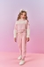 Conjunto Infantil Rosa em Moleton Com Capuz - CINTI 12366 (12370) - Looks Babilice