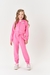 Conjunto Infantil Rosa em Moleton com Capuz e Gliter - CINTI 12380 - Looks Babilice