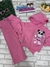 Conjunto Infantil Moleton Franelado Rosa Capuz - CINTI 12383 - comprar online