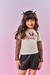 Conjunto Infantil Blusa Mangas Tule com Gliter e Short - CINTI 12390 na internet