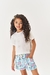 Conjunto Infantil Blusa Off White e Short- CINTI 12464 na internet