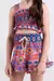 Conjunto Infantil Cropped Alças e Short Estampados - Bugbee - 13653 na internet