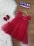 Vestido Infantil Tule Vermelho - Mon Sucré - 25086