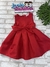 Vestido Infantil Vermelho Rodado e Laço - Mon Sucré 3126402 - comprar online