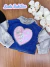 Jaqueta Infantil Jeans com Pelinhos Mangas e Gola - Kukie - comprar online