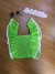 Blusa Cropped Infantil VERDE de Lastex e Babados - Luluzinha