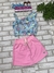 Conjunto Infantil Cropped Alça Babado e Saia em Moleton (Short Embutido) - CINTI 12469 - comprar online