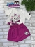 Conjunto Infantil Blusa e Saia-Short Gatinha- MOMI - H6157 - comprar online