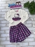 Conjunto Hello Kitty Infantil Blusaa Mangas Longas e Saia-Short Xadrez- MOMI - J6785 - comprar online