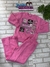 Conjunto Infantil Rosa em Moleton Franelado - CINTI 12361 - comprar online