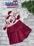 Conjunto Infantil Blusa Mangas Curtas e Short Saia MINIE MOUSE- Animê N4637 - comprar online