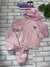 Conjunto Infantil Rosa em Moleton Plush Capuz - CINTI 12377 - comprar online