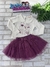 Conjunto Infantil Blusa Ursos Stras e Saia Tule (Short Embutido) Petit Cherie - 8026130 - comprar online