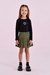 Blusa Infantil Preta Canelada Mangas Longas com Strass - PETIT CHERIE 2726042 na internet