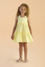 Vestido Infantil Amarelo Babados e Bordado - PETIT CHERIE 25080 - comprar online