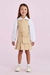 Vestido Infantil Sem Mangas Cinto com Polchete - Petit Cherie 3126032 - Looks Babilice