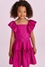 Vestido Infantil Rodado e Alças com Babado Cinto com Strass - PETIT CHERIE 3126044 - Looks Babilice