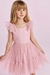 Vestido Infantil Rosa com babado em Tule - PETIT CHERIE 3126092 - Looks Babilice