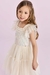 Vestido Infantil Branco com Glitter e Paetê- Petit Cherie 3126096 - Looks Babilice