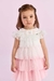 Vestido Infantil Rosa com Camadas em Tule - PETIT CHERIE 3126054 - Looks Babilice