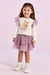 Conjunto Infantil Blusa Mangas Longas e Saia Tule (Short Embutido) - Petit Cherie 8026194 na internet