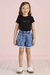 Blusa Infantil Canelada Bordado da Marca em Strass- Mon Sucrê - 2426028 - Looks Babilice