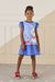 Vestido Infantil Xadrez Azul Tule - Mon Sucré - 25090 - comprar online