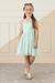 Vestido Infantil de festa tule infantil verde água - Mon Sucré 25384 - comprar online
