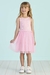 Vestido Infantil Rosa Malha Canelado e Tule - Mon Sucré - 3126050 na internet