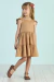Vestido Infantil Capuccino Alças Franzidas Bordado e Babados - Mon Sucré - 3126146 na internet