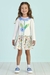 Vestido Infantil Branco Mangas Logas e Babado Flores - MON SUCRE 3126348 na internet