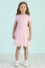 Vestido Infantil Rosa Mangas Curtas Gliter e Tule - MON SUCRE 3126350 na internet