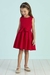 Vestido Infantil Vermelho Rodado e Laço - Mon Sucré 3126402 na internet