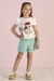 Conjunto Infantil Blusa Manga Curta com Babado e Short - Mon Sucré 8026056 na internet