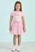 Conjunto Infantil Rosa Blusa Coton e Saia Tule - Mon Sucré -8026138 na internet