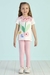 Conjunto Infantil Blusa Mangas Curtas e Calça Legging Rosa- Mon Sucré 8026198 na internet