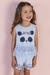 Conjunto Infantil Cropped Babado Tule e Short - Mon Sucré -8026246 - Looks Babilice