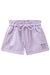 Shorts em Sarja Infantil LILÁS com Desfiados - Kukie - comprar online