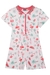 Macaquinho BRANCO Infantil Menina FLAMINGOS E FRUTAS - Kukie - Looks Babilice