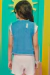 Colete Jeans Infantil Menina ARCO-ÍRIS - Kukie - loja online