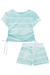 Conjunto Infantil Menina AZUL com Shorts LOVERS CLUB - Kukie na internet